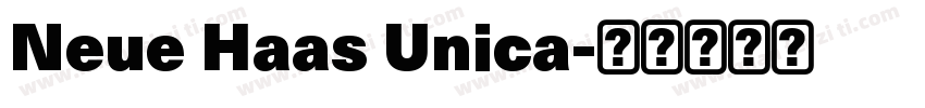 Neue Haas Unica字体转换